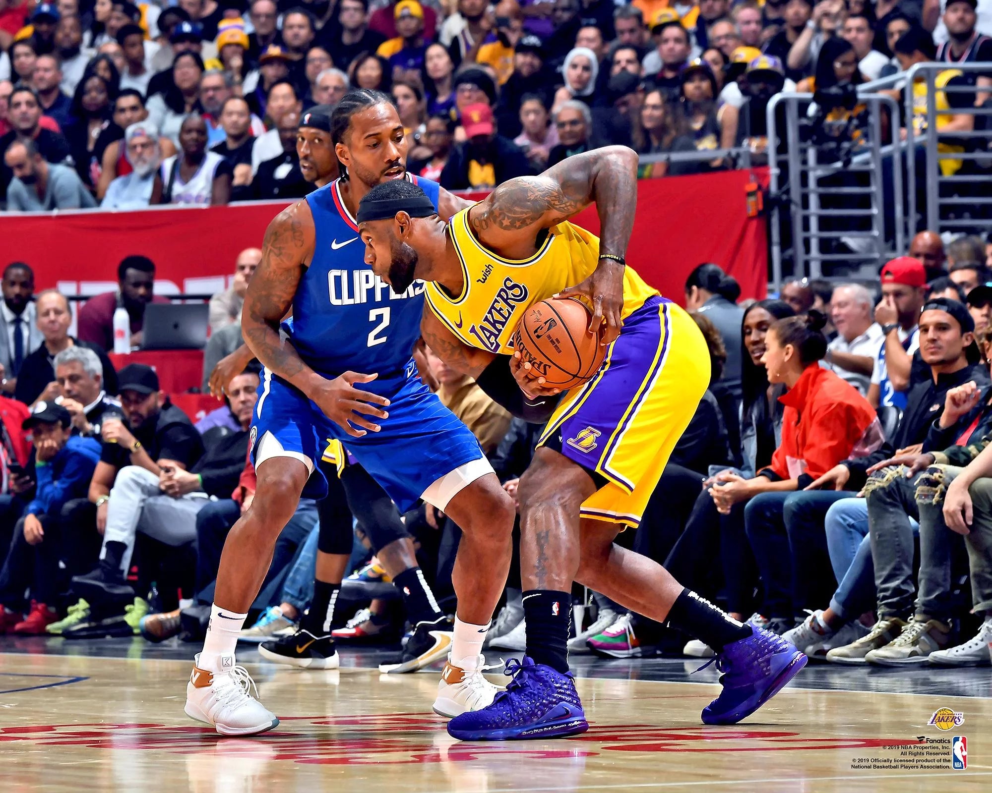 LeBron James Los Angeles Lakers Unsigned vs. Kawhi Leonard Photograph
