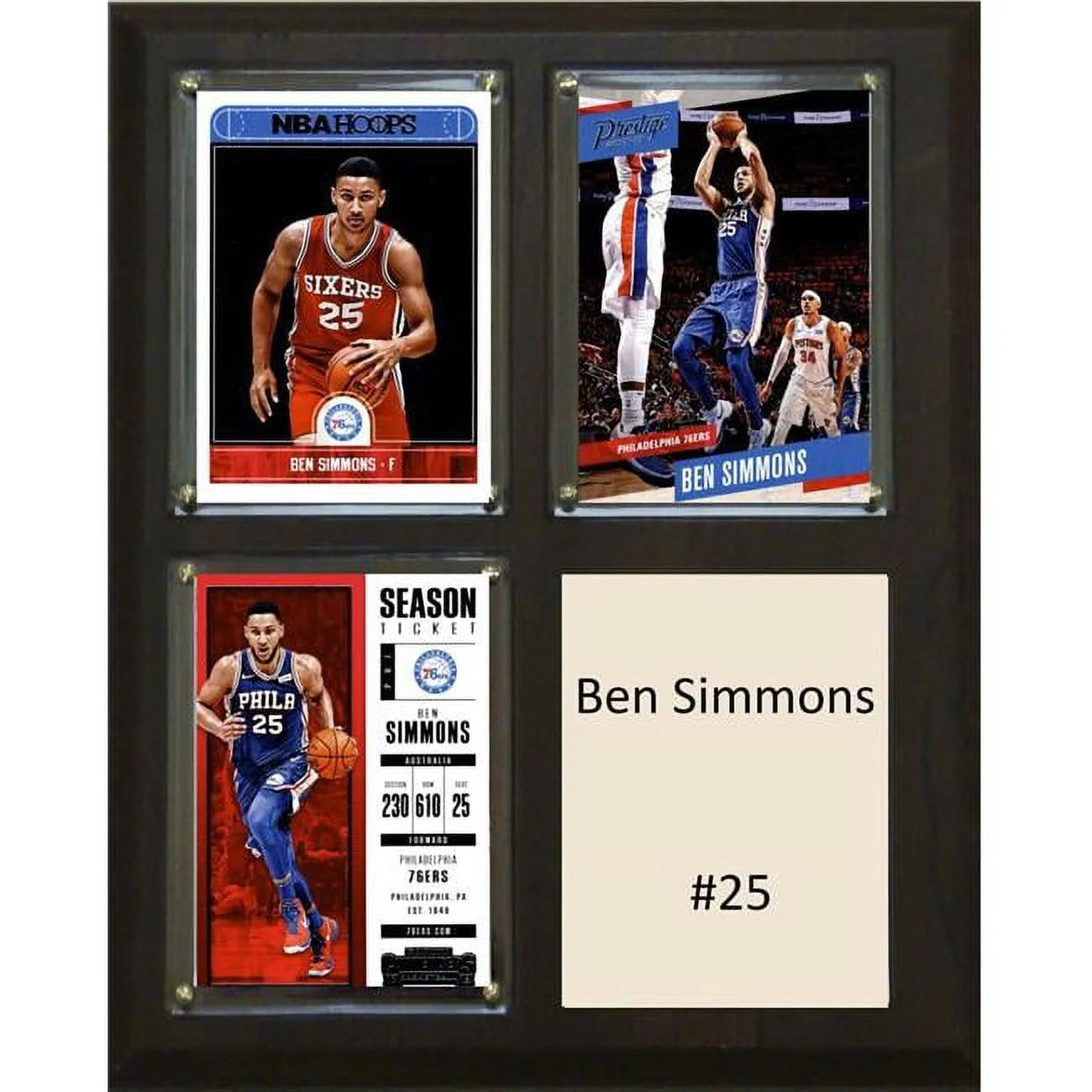 C&I Collectables  NBA 8 x 10 in. Ben Simmons Philadelphia 76ers Player Plaque