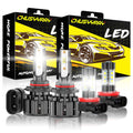 CHUSYYRAY For Buick LaCrosse 2014-2016 9012+H11 Combo 4x LED Headlight + Fog Light Bulbs Kit 6000K
