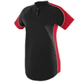 Augusta 2XL Ladies Blast Jersey Black/Red/White 1532