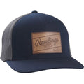 Rawlings Leather Patch Hat Navy