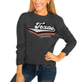 Women's Charcoal Texas Longhorns Vivacious Varsity Long Sleeve T-Shirt