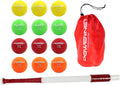 PowerNet 34 Sweet Spot Training Bat and 2 Progressive Micro Ball 12 Pk Bundle for Baseball Softball