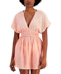 Miken Junior's Tie Back Dress Cover Up Swimsuit Orange Size Small
