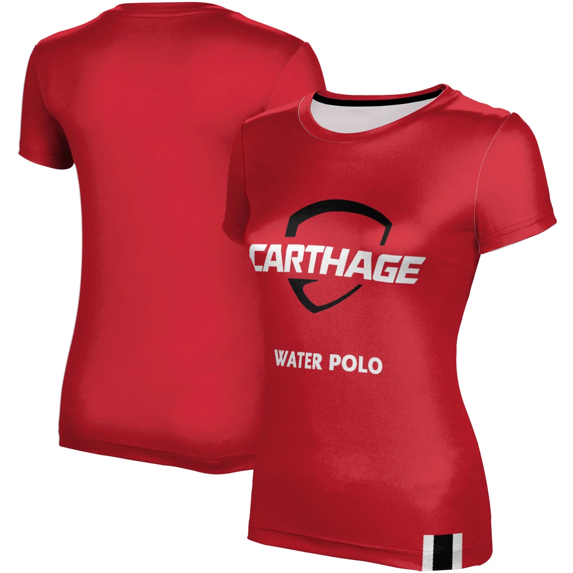 Women's Red Carthage Firebirds Water Polo T-Shirt