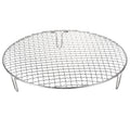 Uxcell Round Cooking Rack, 12-inch Stainless Steel Cross Wire Barbecue Grill Net Racks with 50mm Legs