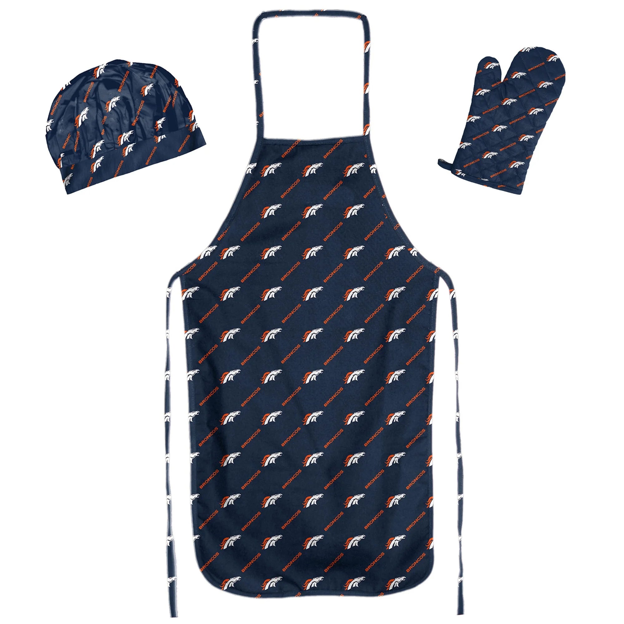 The Northwest Group Denver Broncos Navy Three-Piece BBQ Set
