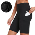 BALEAF Women's 8 Active Bike Shorts High Waist with Pockets Black Size XS
