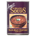 Amy¡¯s Soup, Plant-Based Organic Black Bean Vegetable Soup, Gluten Free, Made With Organic Black Beans and Vegetables, Canned Soup, 14.5 Oz