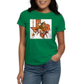 CafePress - Texas Cowboy & Longhorn Ash Grey T Shirt - Women's Traditional Fit Dark T-Shirt