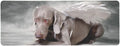 FMSHPON Fantasy Puppy Dog with Angel Wings Extra Extended Large Gaming Mouse Pad Mat Desk Pad Keyboard Mat 31.5x12 inch