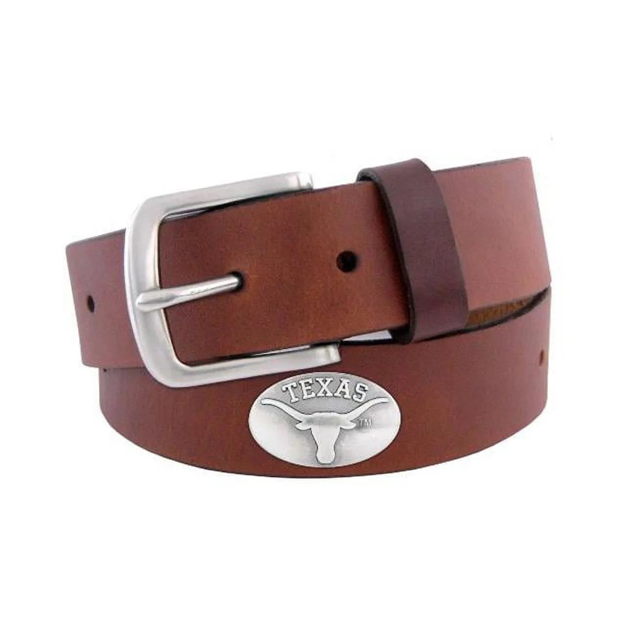 Zep-Pro  Texas Longhorns Concho Emblem Brown Belt Size 38
