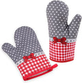 YHRY Oven Gloves, Heat Resistant Kitchen Gloves with Waterproof and Flexible Oven Gloves, Quilted Liner, BPA Free Non-Slip, For Kitchen Cooking Baking Grilling Microwave Oven, 1 Pair of Gloves