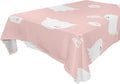 Hyjoy Halloween Ghost Tablecloth Waterproof Washable Polyester Square Table Cover Durable Tablecloth for Kitchen Dining Table Party Decor (60 X 60 Inch)