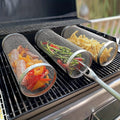 1pc, BBQ Net Tube, Grill Basket, Barbecue Bag, For Fish, Vegetables, And More, Barbecue Tool, Kitchen Gadgets, Kitchen Accessories, Home Kitchen Items, Outdoor Decor