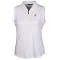 Women's Cutter & Buck White Texas Longhorns Forge Sleeveless Polo