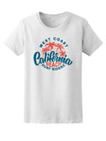 West Coast California Beach Surf T-Shirt Men -Image by Shutterstock, Male Large