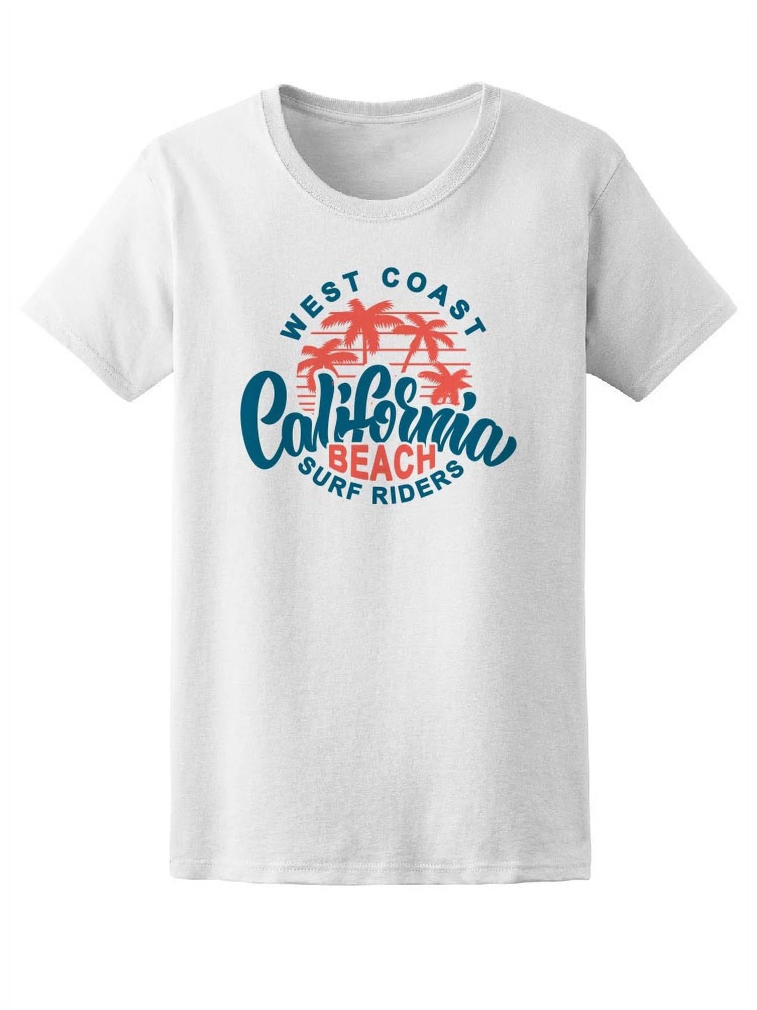 West Coast California Beach Surf T-Shirt Men -Image by Shutterstock, Male Large