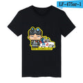 Ghostbusters Movie Cotton T-shirt Men Casual Short Sleeve T Shirts with Ghost Busters Mens Summer Tee