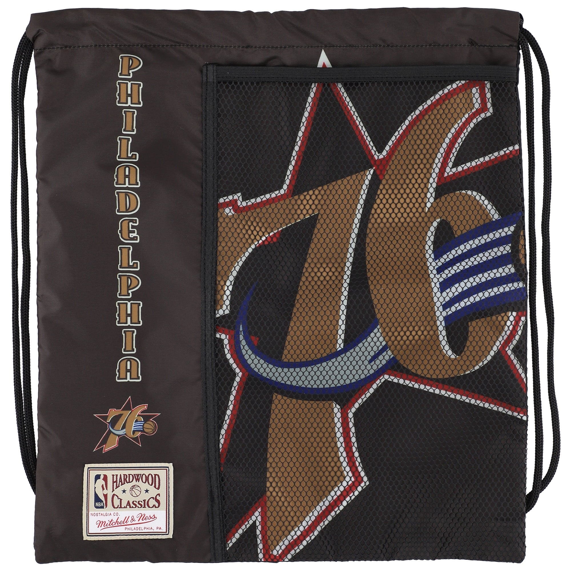 Mitchell & Ness Philadelphia 76ers Hardwood Classics-Team Logo Cinch Bag