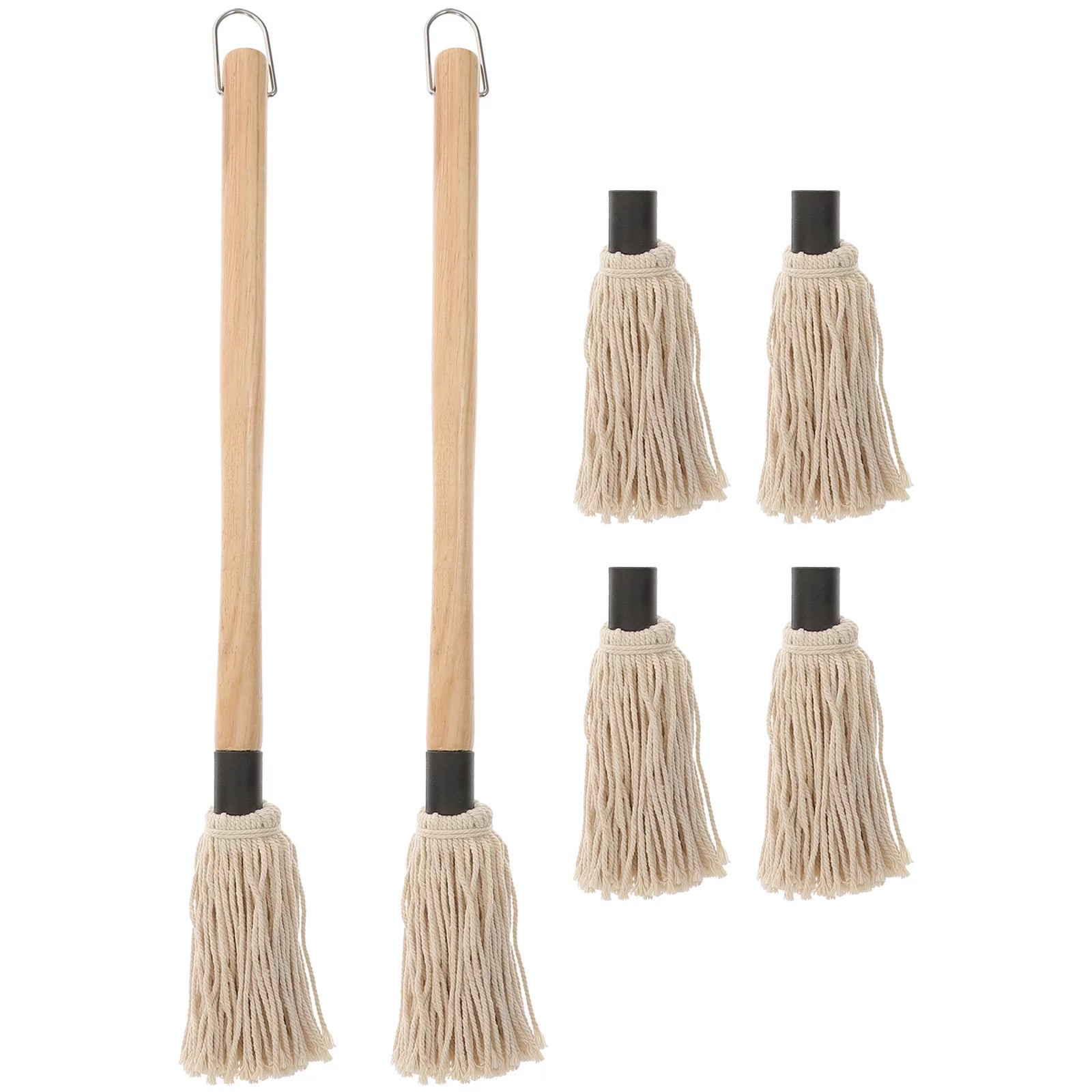 Gongxipen 8pcs Grill Oil Brushes Convenient Baking Brushes Replaceable Barbecue Brushes
