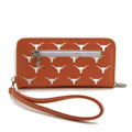 Women's Texas Longhorns Zip-Around Wristlet Wallet