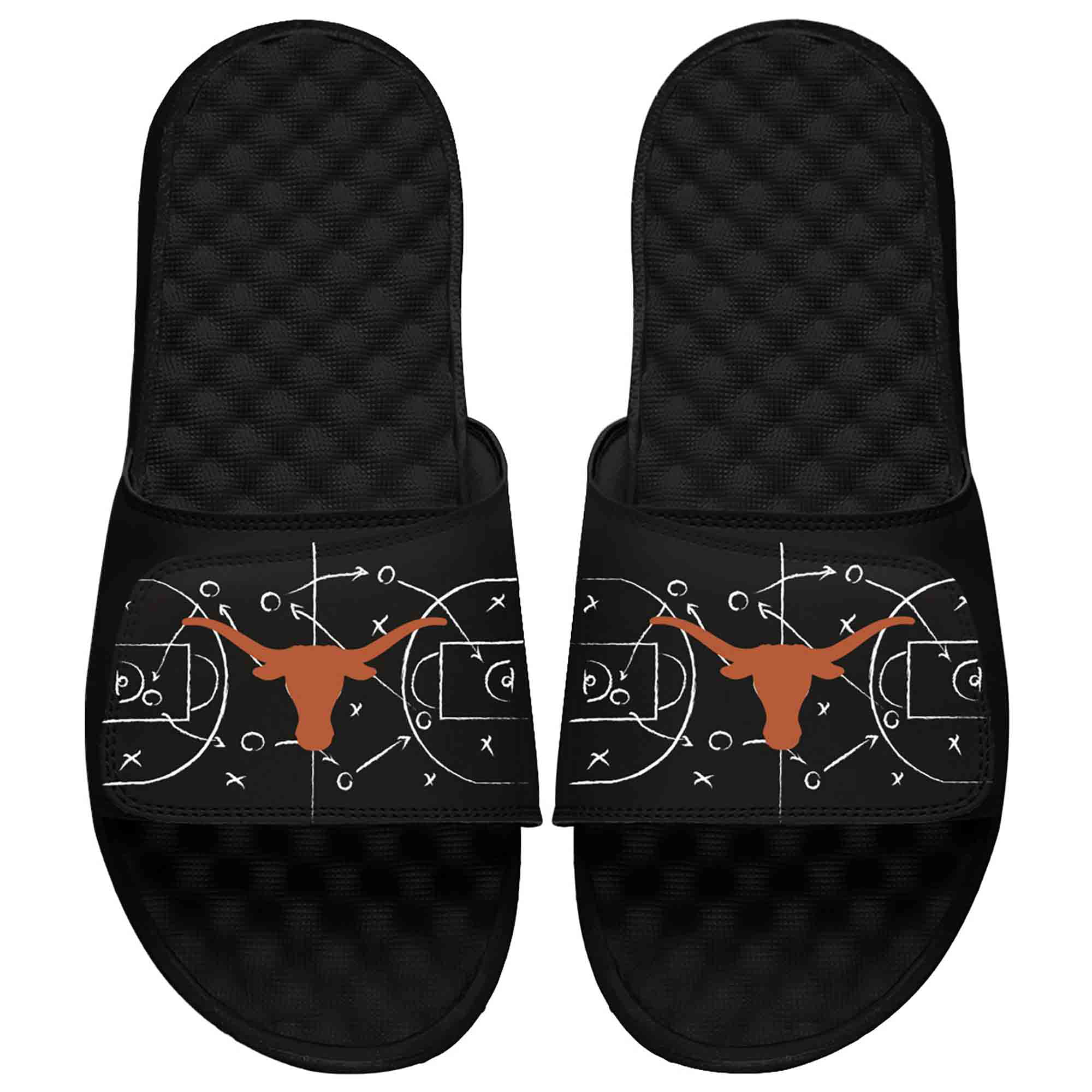 Youth ISlide Black Texas Longhorns Chalk Court Slide Sandals