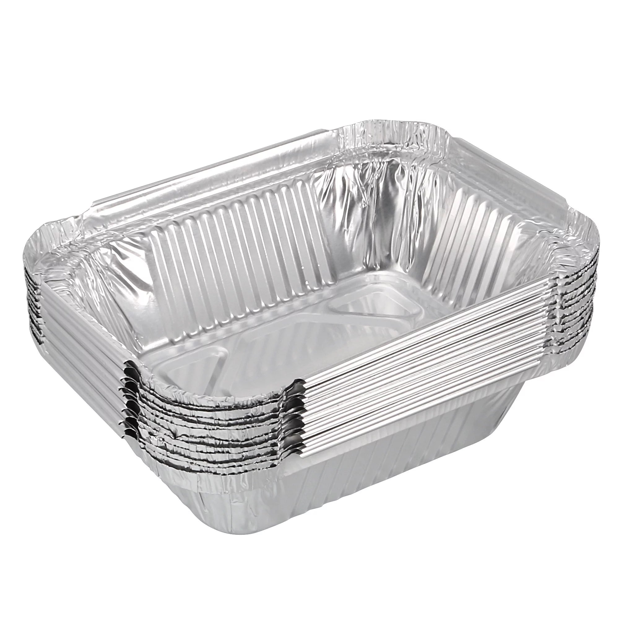 Uxcell Aluminum Foil Pans 8.8oz Disposable Trays Take Out Barbecue Baking Roasting Containers 50 Pack