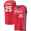 Youth Fanatics Branded Ben Simmons Red Philadelphia 76ers Fast Break Replica Player Team Jersey - Statement Edition