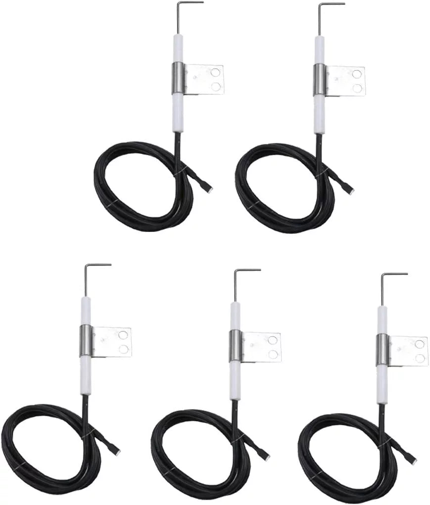 Grisun Grill Ignitor Wire Kit Ignition Electrode Replacement Parts for Home Depot Nexgrill 5 Burner 720-0888 720-0888N, 4 Burner 720-0830H 720-0830D, 720-0783E Gas Grill, 5 Pack Igniters