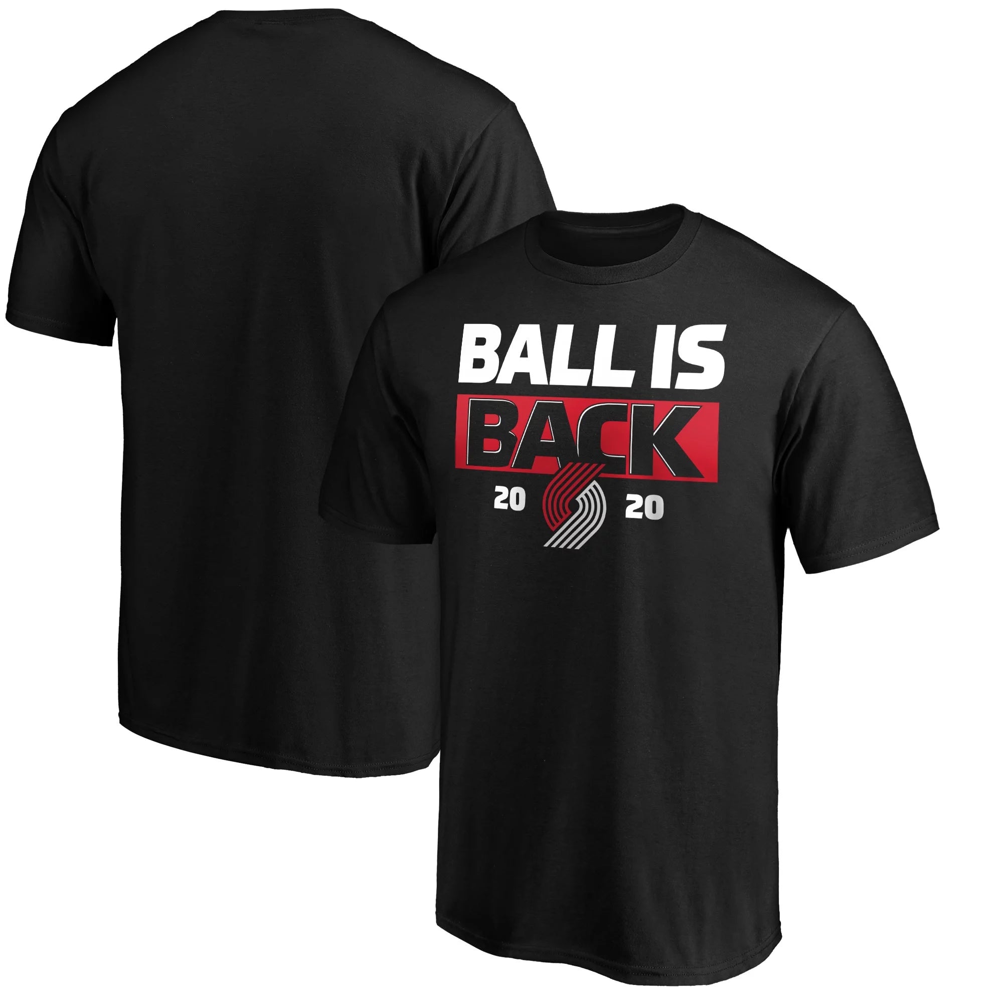 Men's Fanatics Branded Black Portland Trail Blazers Ball Is Back T-Shirt