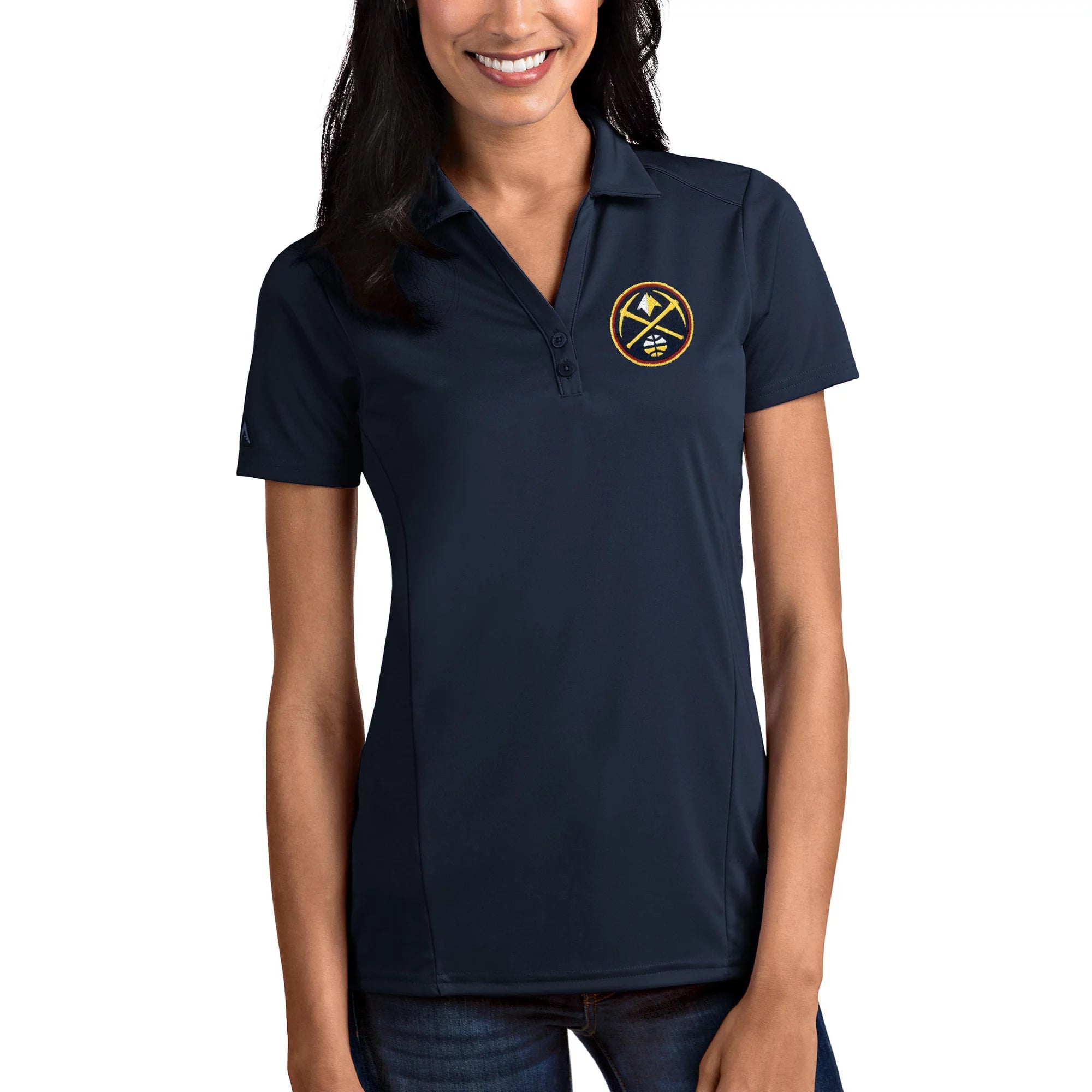 Women's Antigua Navy Denver Nuggets Tribute Polo