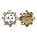 tap guide back art deco fashion flower brooch pins jewelry for girls