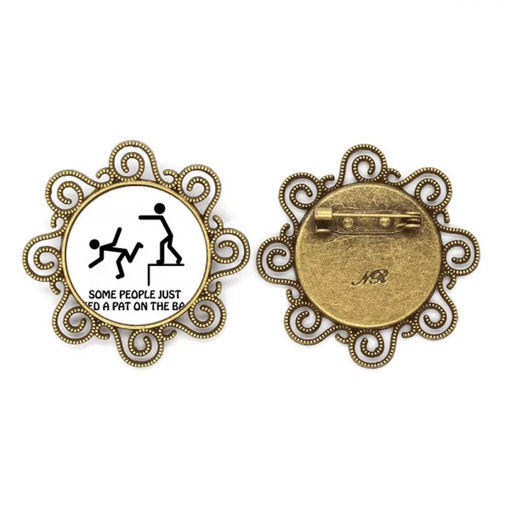 tap guide back art deco fashion flower brooch pins jewelry for girls