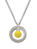 Silvertone 3-D Enamel Water Polo Silvertone You are a Mother Affirmation Ring Necklace