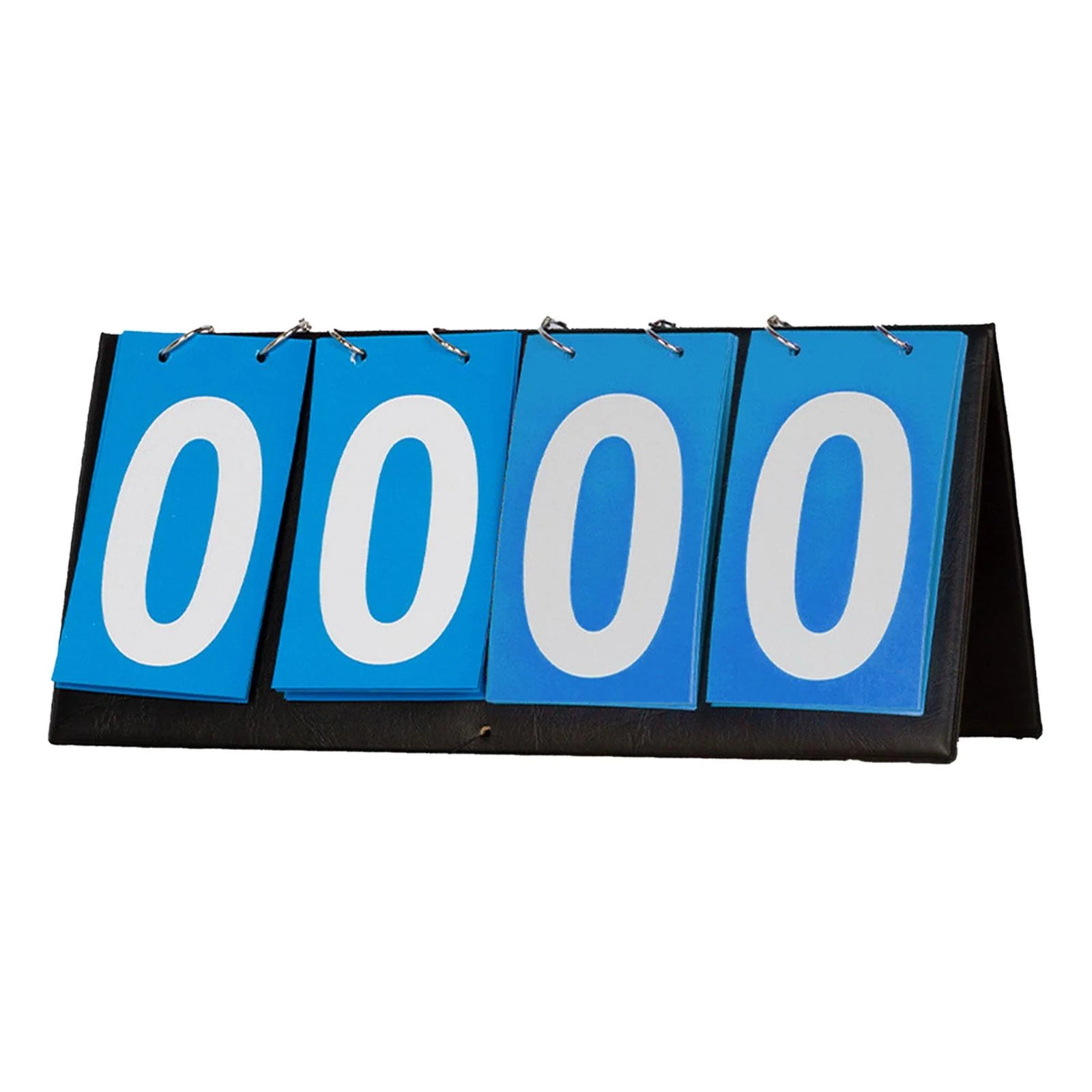 GARENDE Tabletop Flip Scoreboard 4 digits Sports Scorekeeper Score Keeper for Basketball Blue