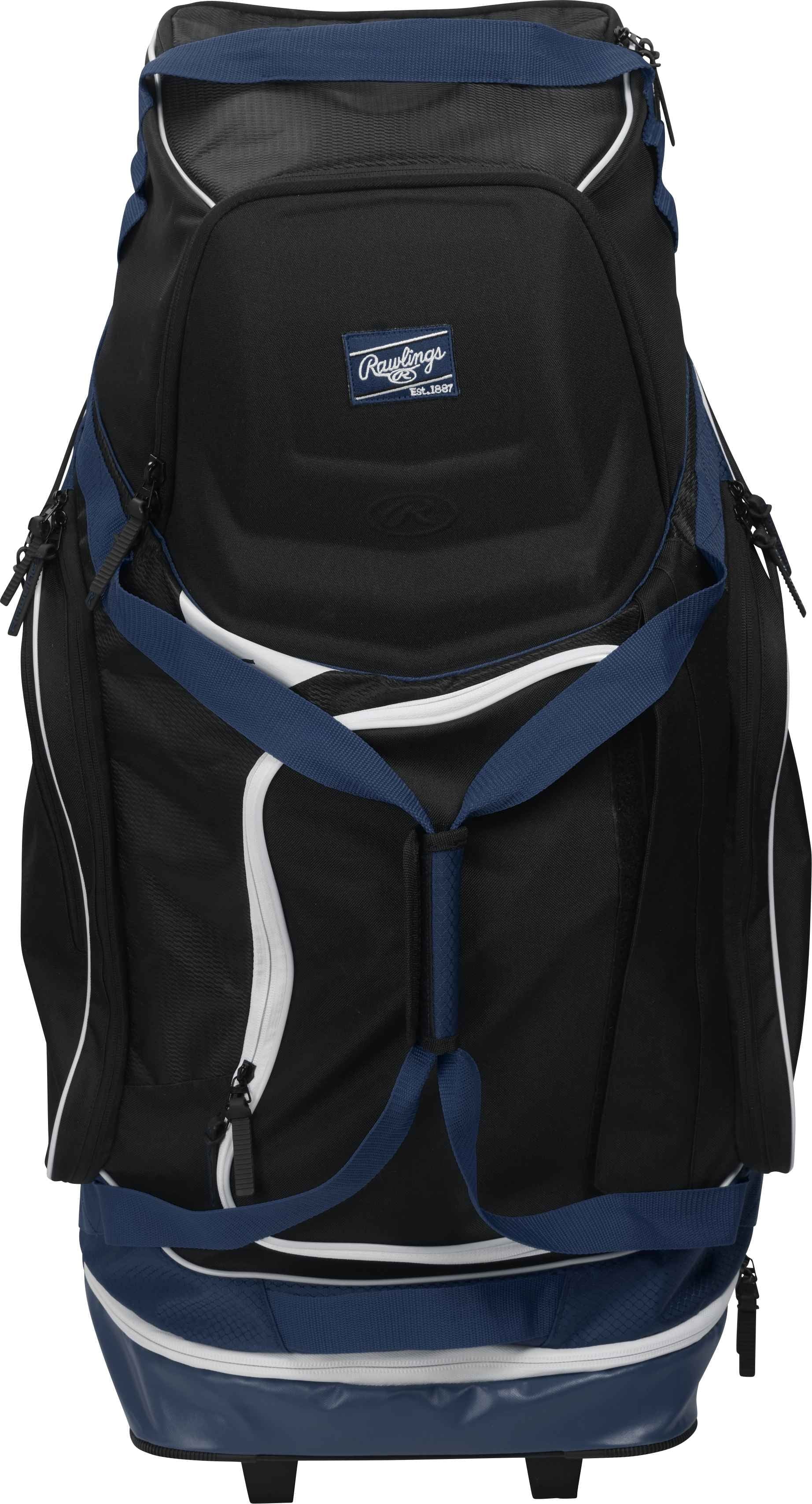 Rawlings R1502 Baseball Wheeled Catcher's Bag | Navy | Any