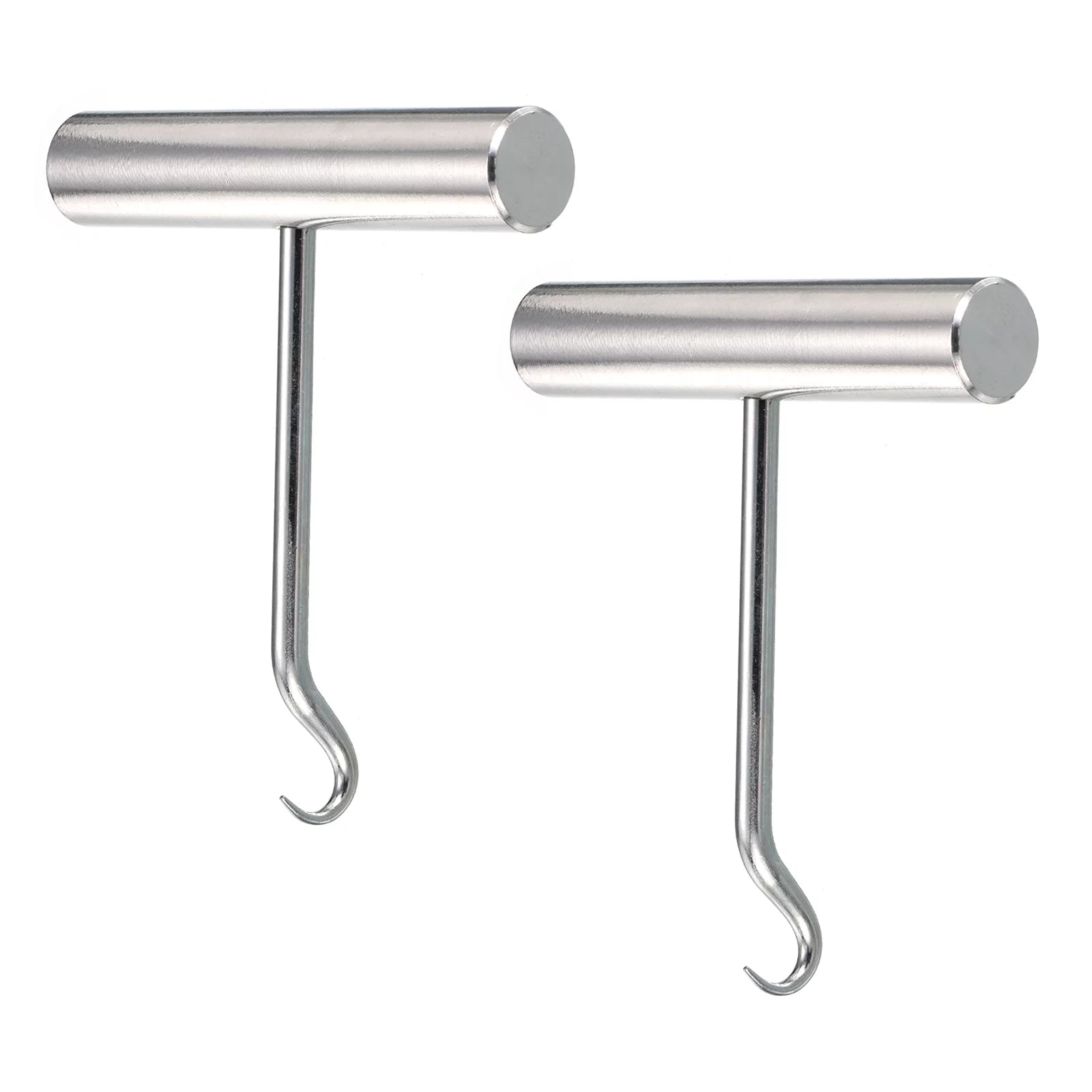 Uxcell Stainless Steel Tennis Racket String Assistance Puller Badminton Racquet Pull Hook, Silver Tone 2 Pack