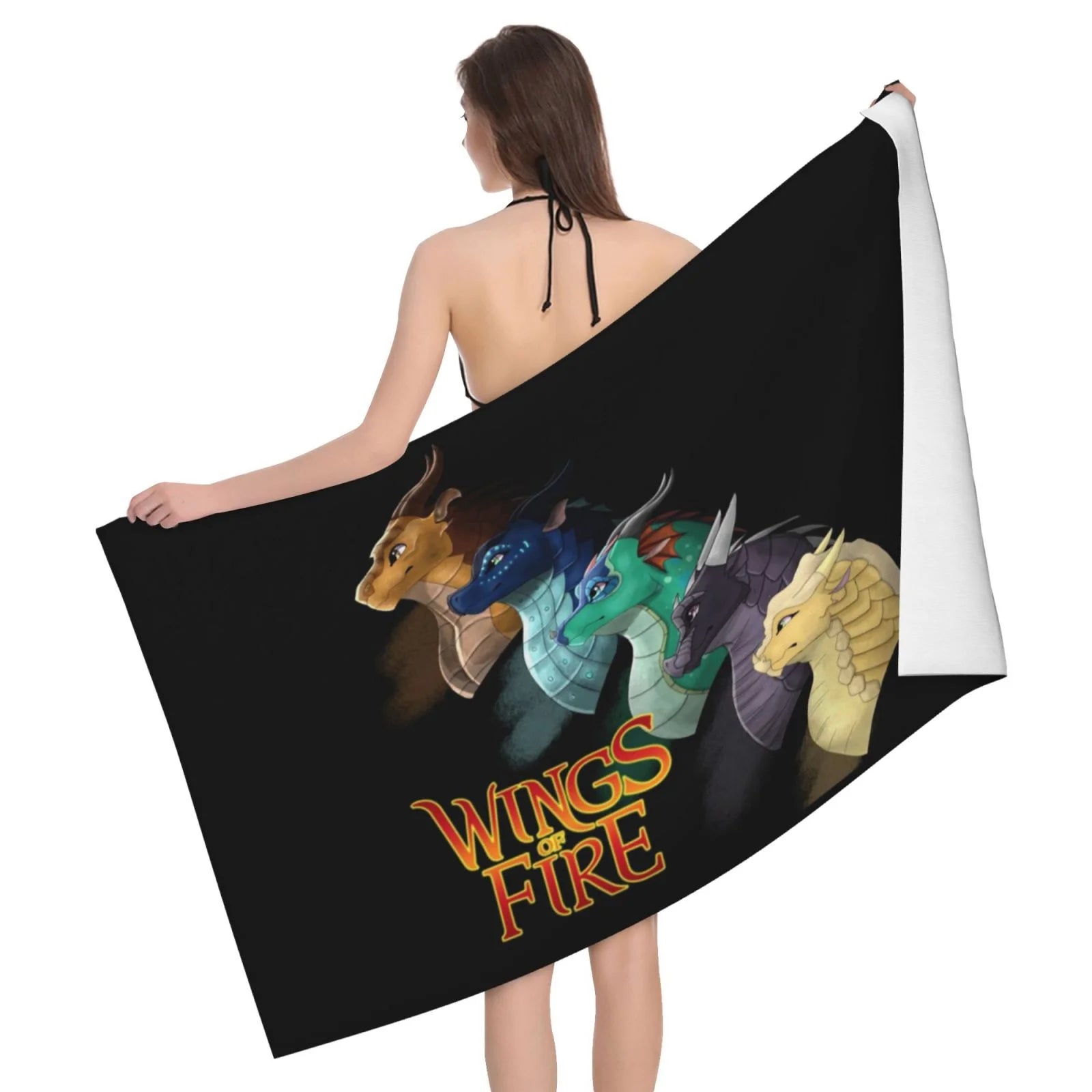 Dragonets Wings Of Fire WOF Beach Towel Microfiber Soft Lightweight Absorbent Bath Towel For Bathroom Pool Swimming Gym Spa 52x32in