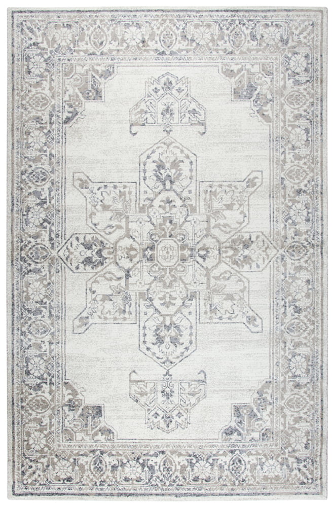 Gatney Rugs Woodwind Area Rug PN6980 Natural Bordered Vines 7' 10 x 10' 10 Rectangle