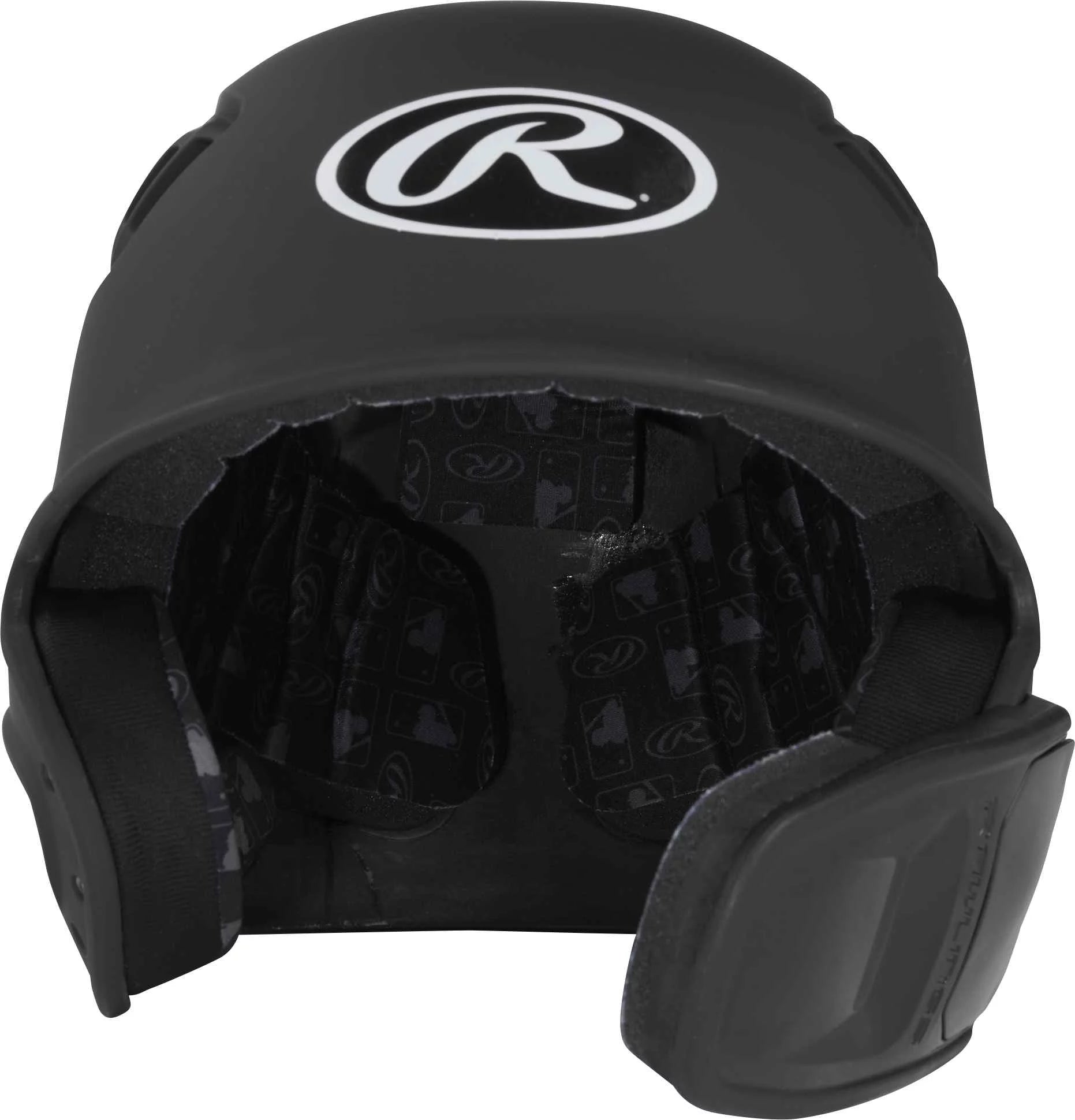 Rawlings R16 Reverse Batting Helmet - Senior - Matte | Matte Black | SENIOR