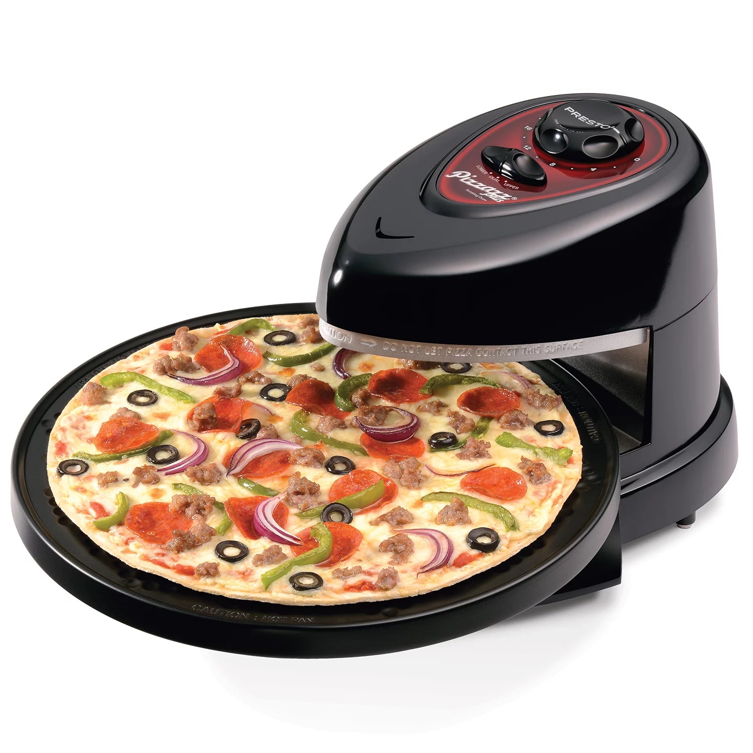 Rotating Pizza Oven , Black