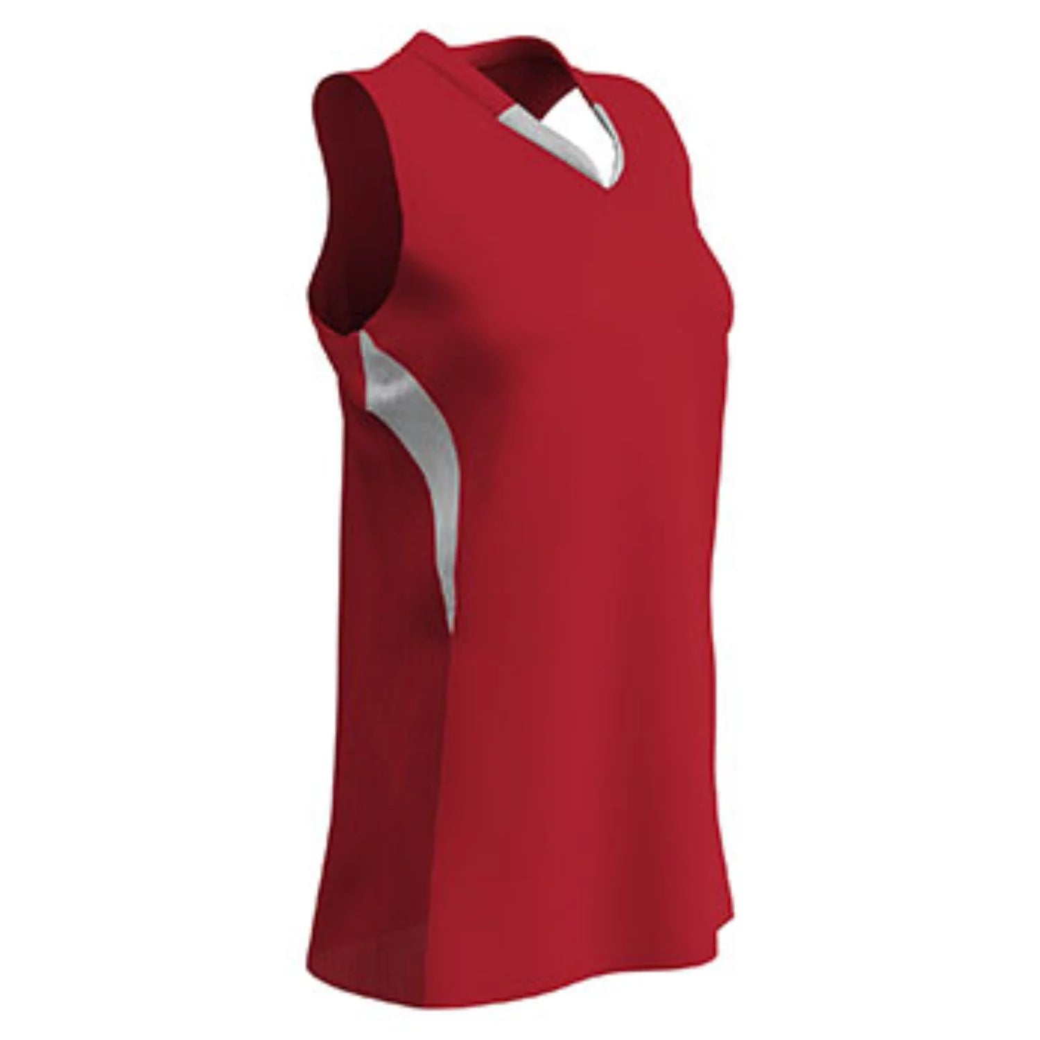 Champro Womens Decoy Racer Back Jersey Scarlet White 2XL