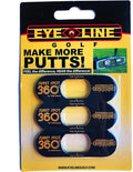 EyeLine Golf Sweet Spot 360 Degree - Training Aid to Set up Perfect Stroke for the Putter (Pack 3)