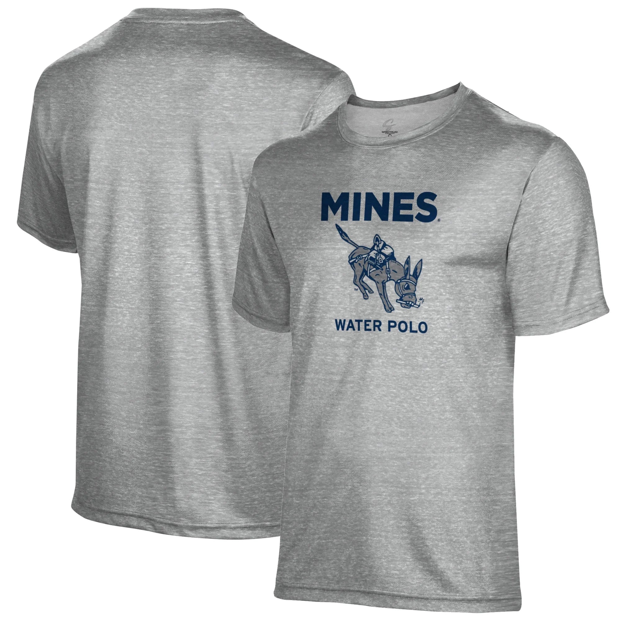 Men's Gray Colorado School of Mines Orediggers Water Polo Name Drop T-Shirt