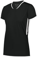 ASI 1682.420.M Ladies Full Force Short Sleeve Jersey, Black & White - Medium