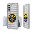 Denver Nuggets Text Backdrop Design Galaxy Clear Case
