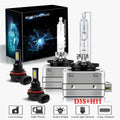 For Buick Lacrosse 2017 2018 2019 Xenon Headlight Bulbs,D3S LED High/Low Beam and H11 LED Fog light Bulbs,4pcs