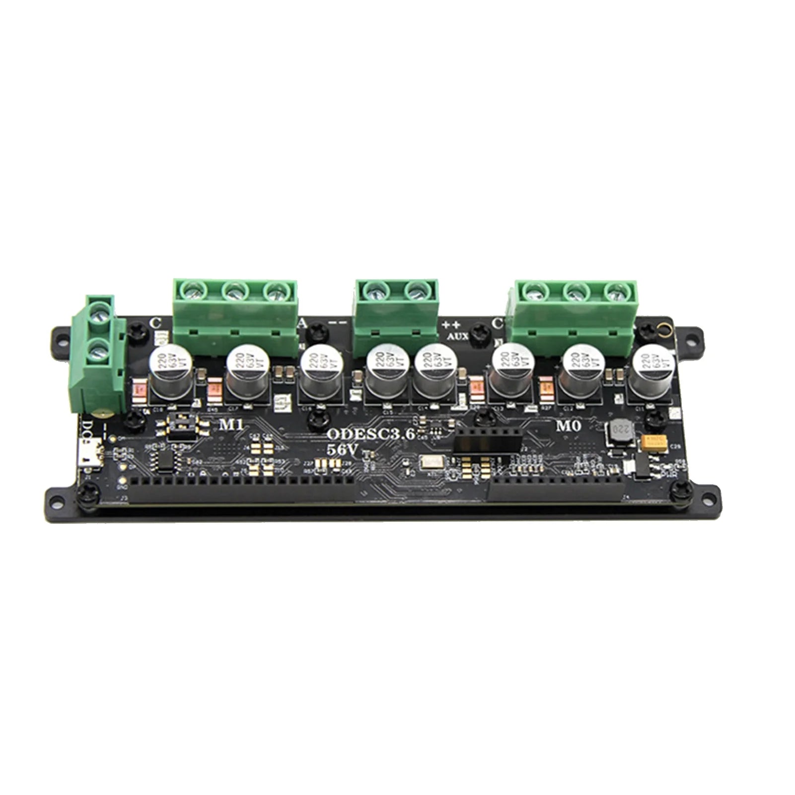 ODESC3.6 Motor Controller Dual Drive FOC BLDC High Power Optimized Brushless Motor Control Board 8-56V 50A Module Kit Based on ODrive