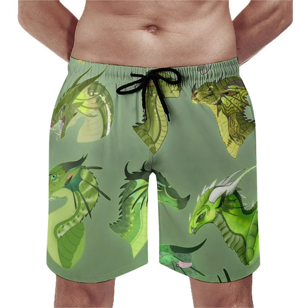 Wings Of Fire Pattern Men's Swim Trunks Quick Dry Beach Board Shorts Summer Beachwear Swimwear Swim Shorts With Mesh Lining And Pockets